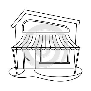 Vector design of bookstore and shop sign. Collection of bookstore and mini vector icon for stock.