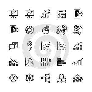 Vector design of business-related icon bundle