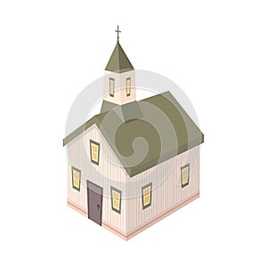 Vector design of church and christian sign. Collection of church and steeple stock vector illustration.