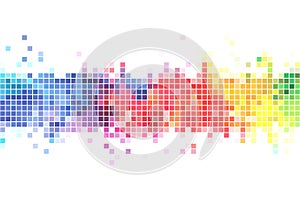 Colorful pixels background vector illustration photo