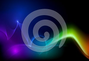 Vector design communication techno on blue background. Futuristic digital technology