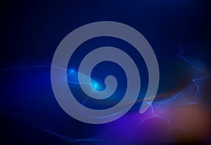 Vector design communication techno on blue background. Futuristic digital technology