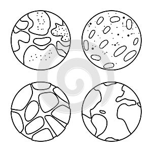 Vector design of cosmos and science symbol. Collection of cosmos and universe vector icon for stock.
