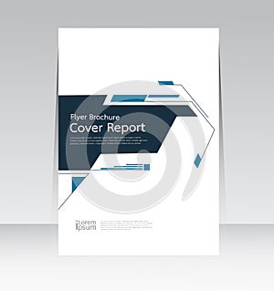 Vector design for Cover Report Annual Flyer Poster in A4 size