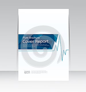 Vector design for Cover Report Annual Flyer Poster in A4 size