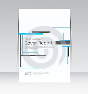 Vector design for Cover Report Annual Flyer Poster in A4 size