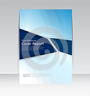 Vector design for Cover Report Annual Flyer Poster in A4 size