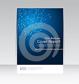 Vector design for Cover Report Annual Flyer Poster in A4 size