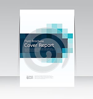 Vector design for Cover Report Annual Flyer Poster in A4 size
