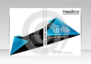 Vector design for Cover Report Annual Flyer Poster in A4 size