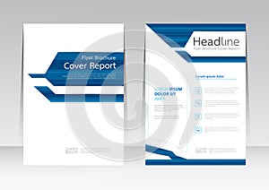 Vector design for Cover Report Annual Flyer Poster in A4 size