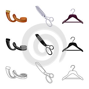 Vector design of craft and handcraft sign. Collection of craft and industry vector icon for stock.