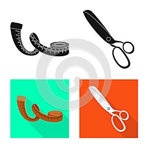 Vector design of craft and handcraft symbol. Collection of craft and industry vector icon for stock.