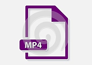 mp4 video file icon