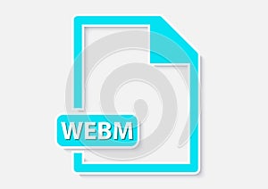webm video file icon