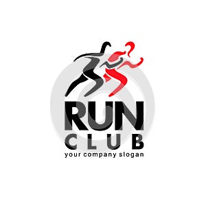 Vector design element for marathon, sport club