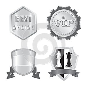 Vector design of emblem and badge icon. Collection of emblem and sticker stock vector illustration.