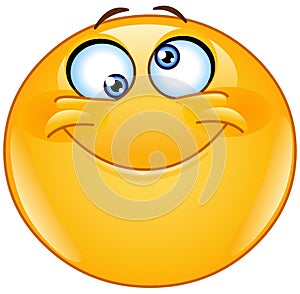 Silly eyes emoticon