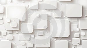 Vector design featuring clean white squares creates a modern and minimalistic abstract background. Perfect for versatile use