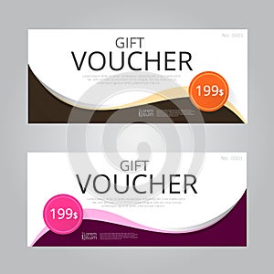 Vector design for Gift Voucher.