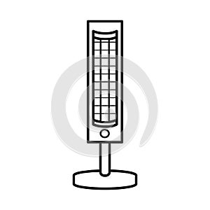 Vector design of heater and infrared icon. Graphic of heater and warmness vector icon for stock.