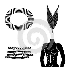 Vector design of human and body  sign. Collection of human and cells stock symbol for web.