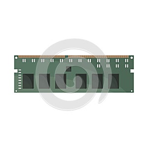 Vector design of memory and ram icon. Collection of memory and megabytes stock symbol for web.