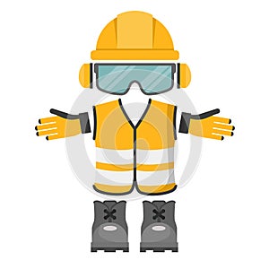 Vector design of personal protective equipment for work. Occupational Health and Safety