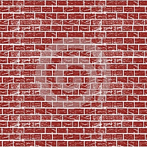 Vector design red brick wall background texture