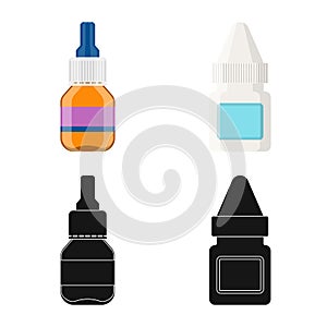 Vector design of retail and healthcare icon. Set of retail and wellness stock symbol for web.