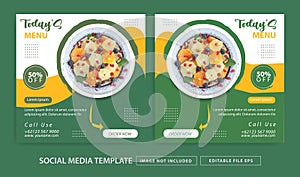 Vector design social media templates photo