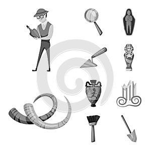 Vector design of story and discovery sign. Collection of story and items stock symbol for web.