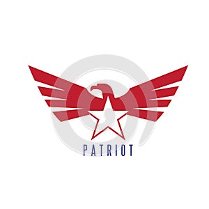 Vector design template of abstract patriotic