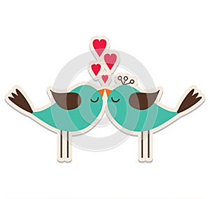 Vector design template illustration of beautiful love and soul mates