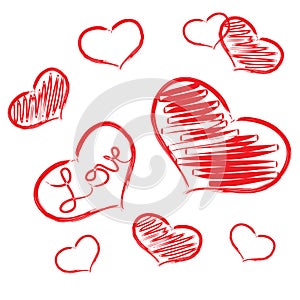 Vector design template illustration of beautiful love and soul mates