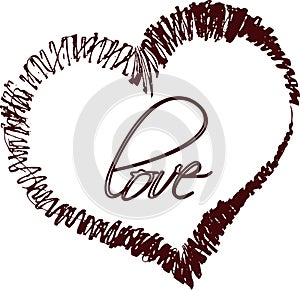 Vector design template illustration of beautiful love and soul mates