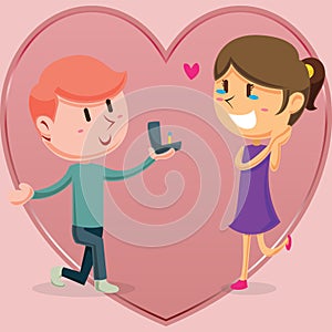 Vector design template illustration of beautiful love and soul mates