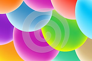 Vector design template in trendy bright gradient colors with abstract fluid shapes , Easter eggs
