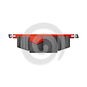 Vector design of toolbag and tool logo. Graphic of toolbag and belt vector icon for stock.