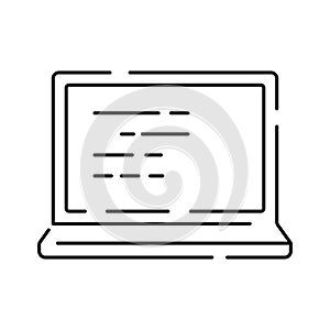 Vector DevOps icons. Editable stroke. Software development and IT operations symbols Test release monitor operate deploy plan code