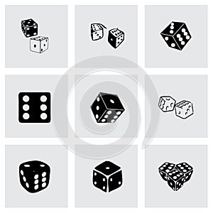 Vector dice icon set