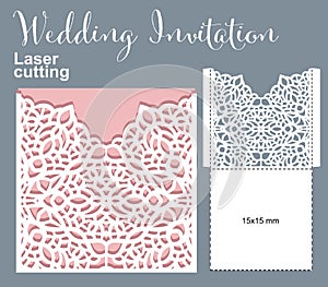 Vector die laser cut envelope