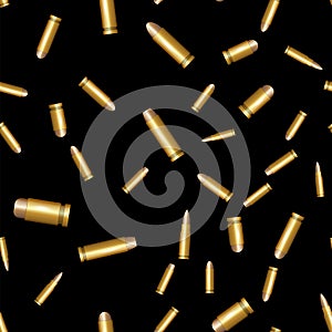 Vector Different Bullet Seamless Pattern