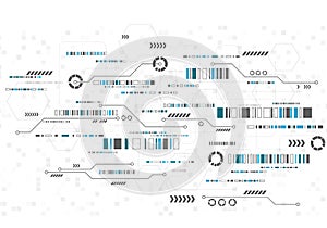 Vector digital technology concept. Abstract background