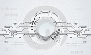 Vector digital technology concept. Abstract background