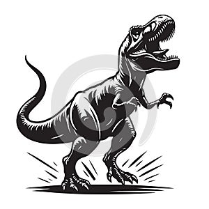 Vector dinosaur silhouette