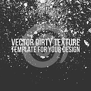 Vector dirty grunge black and white Texture