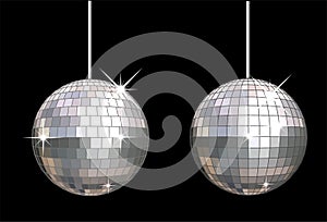 Vector disco ball set