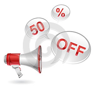 Vector discount icon