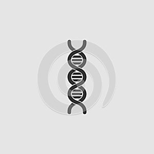 Vector DNA icon flat
